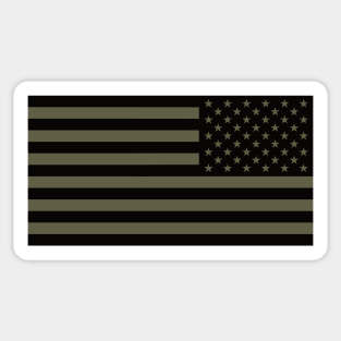 Reverse Green American Flag Sticker